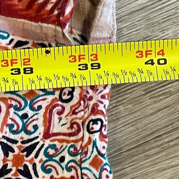 Angie Women Kimono Cardigan Large Pink Longline Floral Coastal Grandma Bohemian - Picture 11 of 13